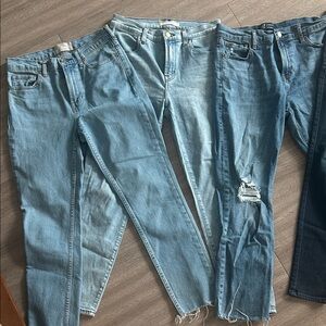 Everlane J Crew AG Ella Moss J Brand Women's Blue Jeans Bundle 7 Pairs Size 27
